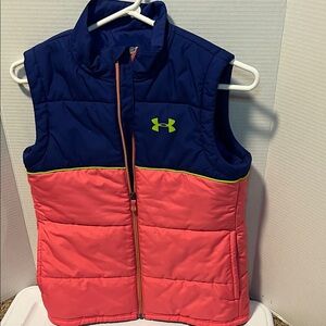Under Armour Navy and Coral Puffer Vest